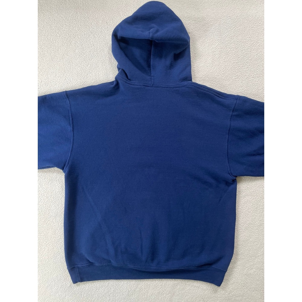 The Greenbrier Resort WV Mens Large Hoodie Blue Embroidered Fleece Sweatshirt - Picture 11 of 12